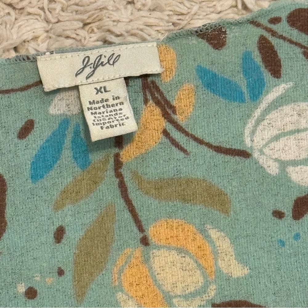J. Jill 2-piece Stretch Skirt/blouse , size Large floral print - Picture 5 of 12